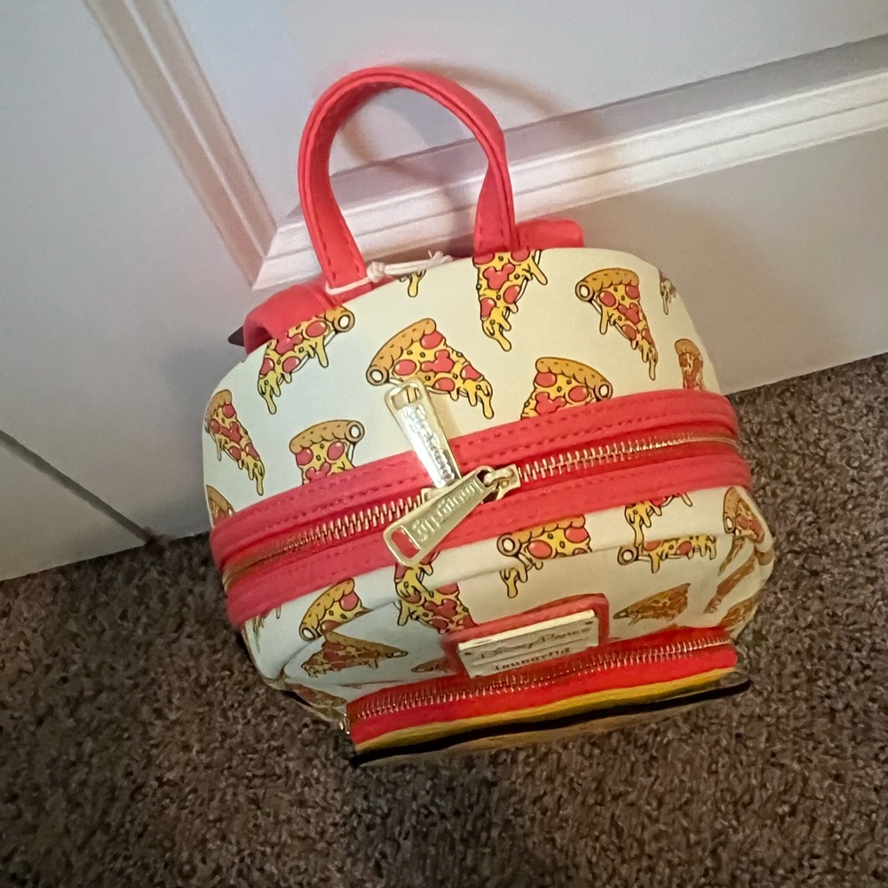 Disney Mickey Pizza Loungefly Mini Backpack - Picture 2 of 9